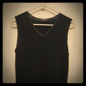 Black shift dress.